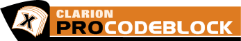 Clarion ProCodeBlock